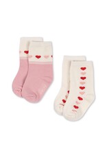 Konges Sløjd 2 Pack Jaquard Socks Heart