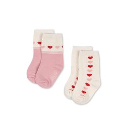 Konges Sløjd 2 Pack Jaquard Socks Heart