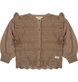 Baje Studio Morgins Cardigan Brown Cacao