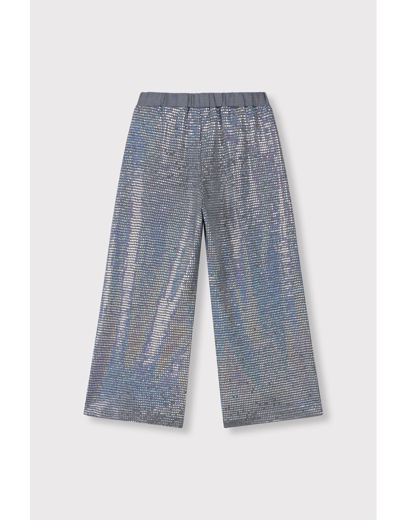 Alix the Label kids knitted wide leg sparkle pants