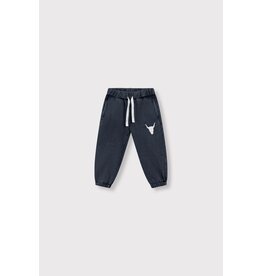 Alix the Label baby knitted bull logo pants charcoal grey