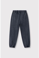 Alix the Label kids knitted bull logo pants charcoal grey