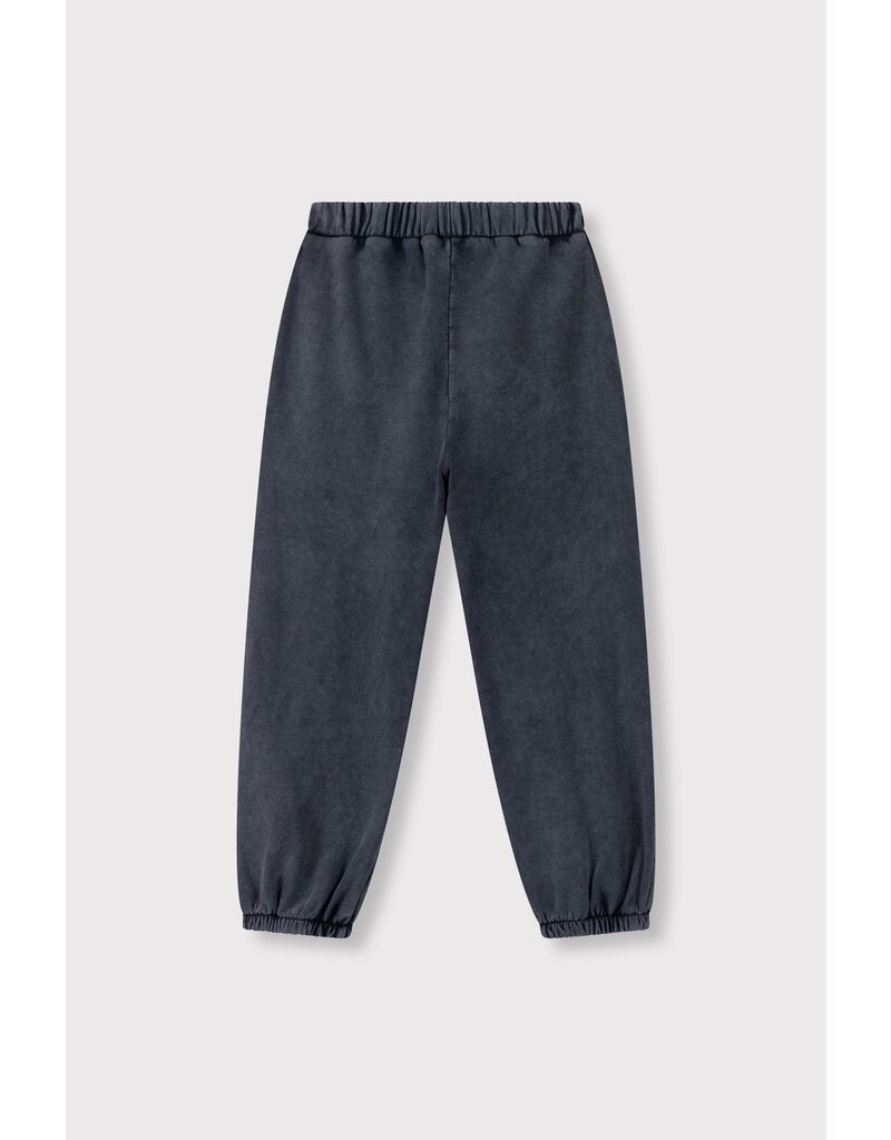 Alix the Label kids knitted bull logo pants charcoal grey