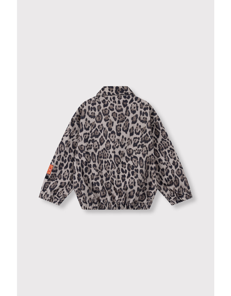 Alix the Label kids woven jaguar denim jacket