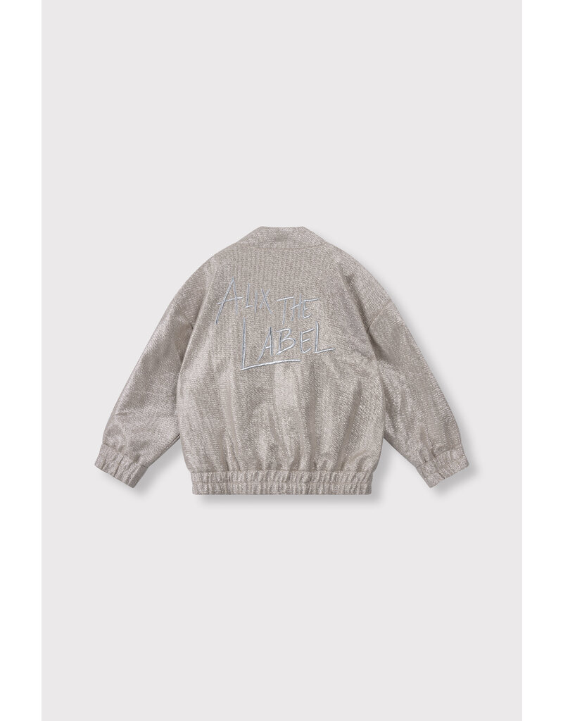 Alix the Label kids knitted silver bomber