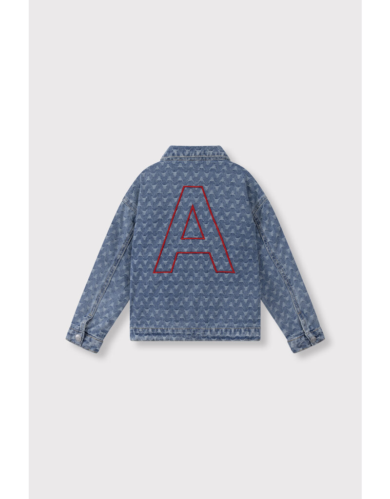 Alix the Label kids woven bull denim jacket