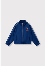Alix the Label kids knitted training jacket intense blue