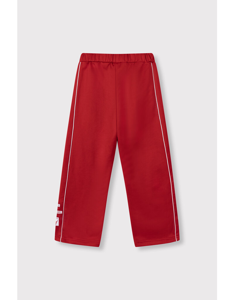 Alix the Label kids knitted wide leg pants bright red