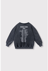 Alix the Label kids knitted alix on tour sweater charcoal grey
