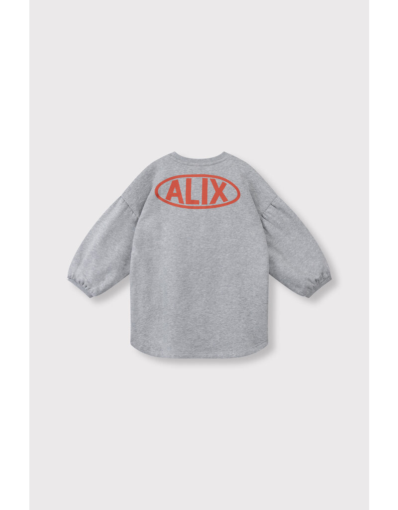 Alix the Label kids knitted sweater dress soft grey