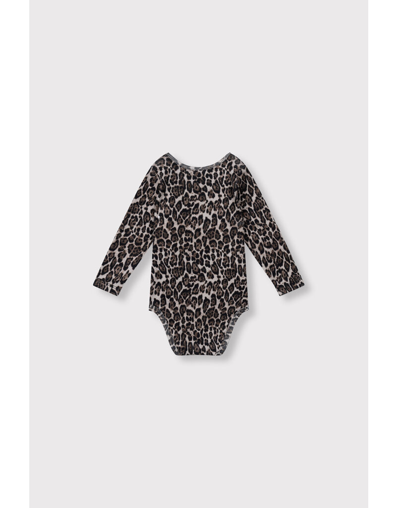 Alix the Label baby knitted jaguar romper