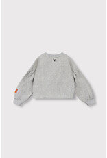 Alix the Label kids knitted strass logo sweater soft grey