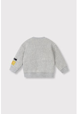 Alix the Label kids knitted label sweater soft grey melange