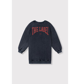 Alix the Label kids knitted sweater dress charcoal grey
