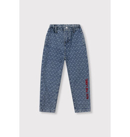 Alix the Label kids woven tapered bull denim pants