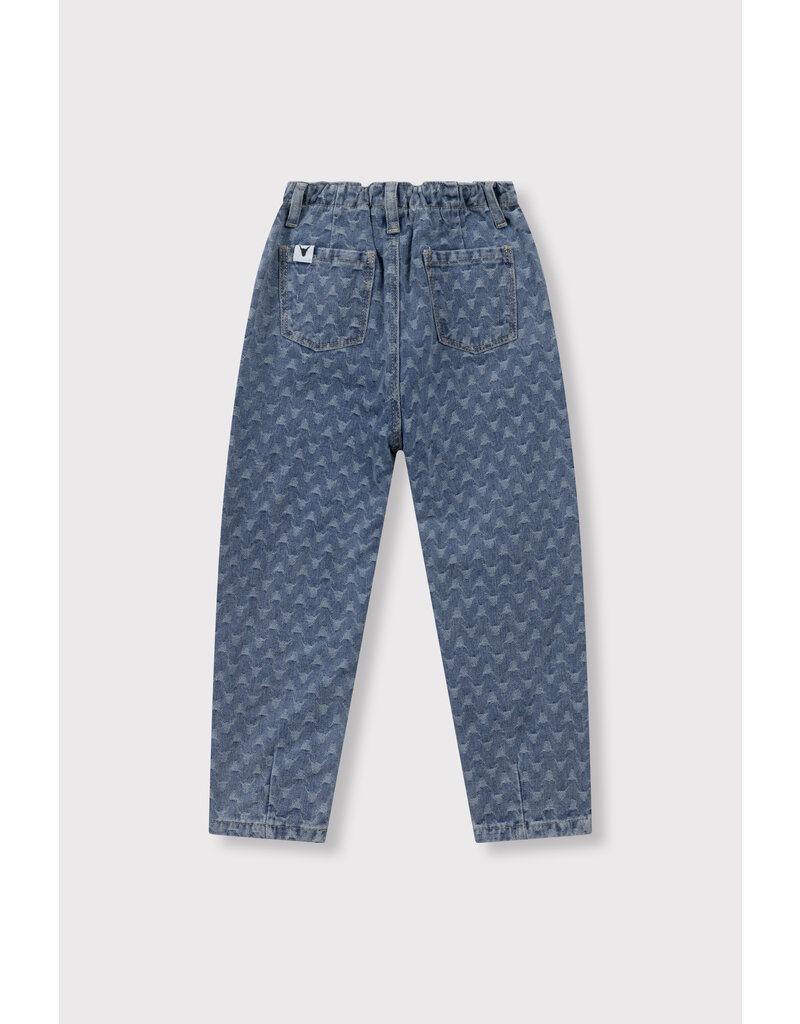 Alix the Label kids woven tapered bull denim pants