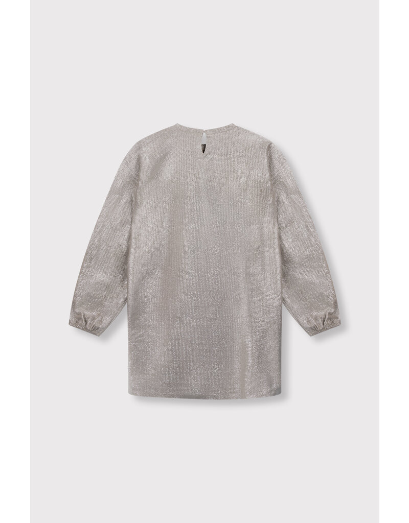 Alix the Label kids knitted silver dress