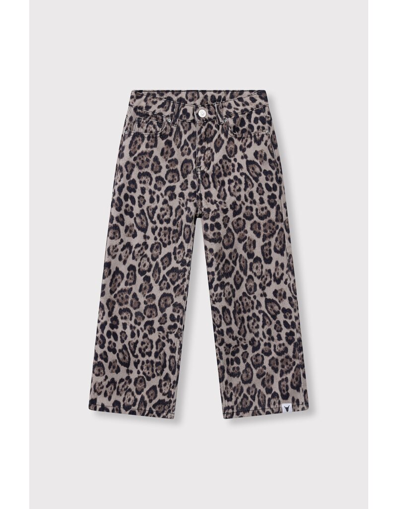 Alix the Label kids woven wide leg jaguar denim pants