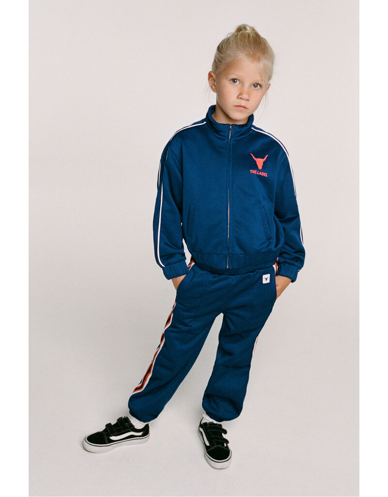 Alix the Label kids knitted jogging pants intense blue