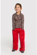 Alix the Label kids knitted wide leg pants bright red