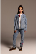 Alix the Label kids woven bull denim jacket