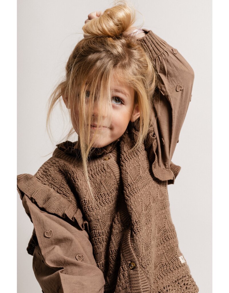 Baje Studio Morgins Cardigan Brown Cacao