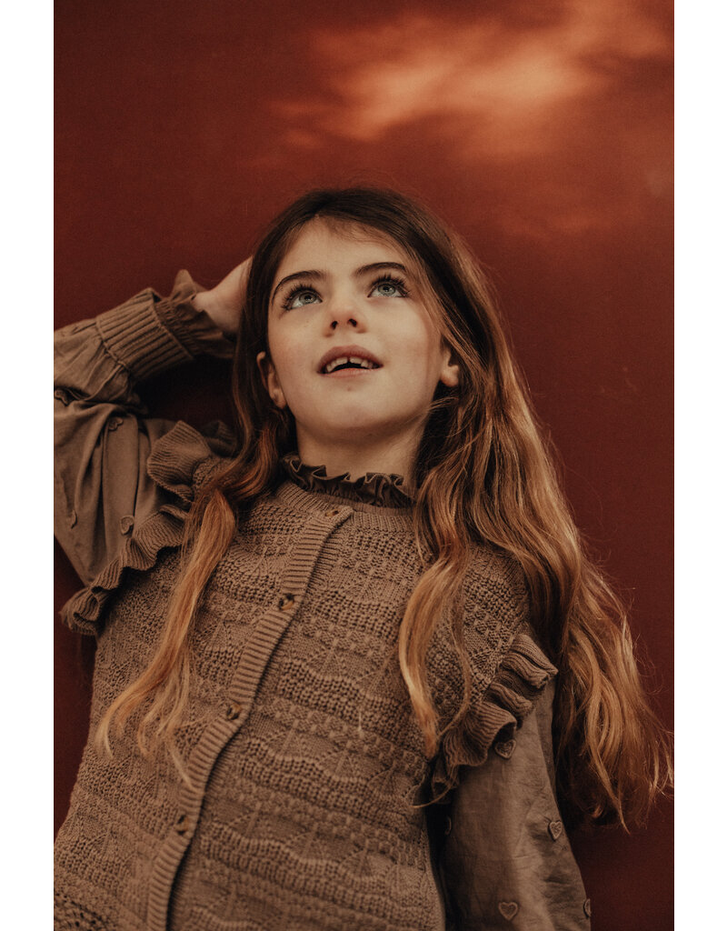 Baje Studio Morgins Cardigan Brown Cacao