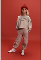 Alix the Label kids knitted strass logo sweater soft grey