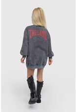 Alix the Label kids knitted sweater dress charcoal grey