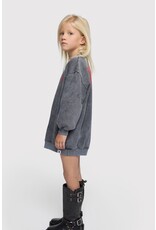 Alix the Label kids knitted sweater dress charcoal grey