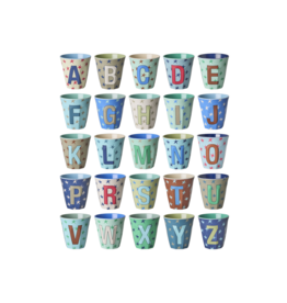 Rice Melamine Alfabet Beker Stars