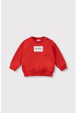 Alix the Label baby knitted label sweater  bright red