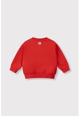 Alix the Label baby knitted label sweater  bright red