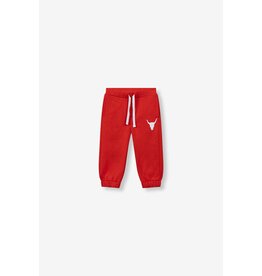 Alix the Label baby knitted sweat pants bright red