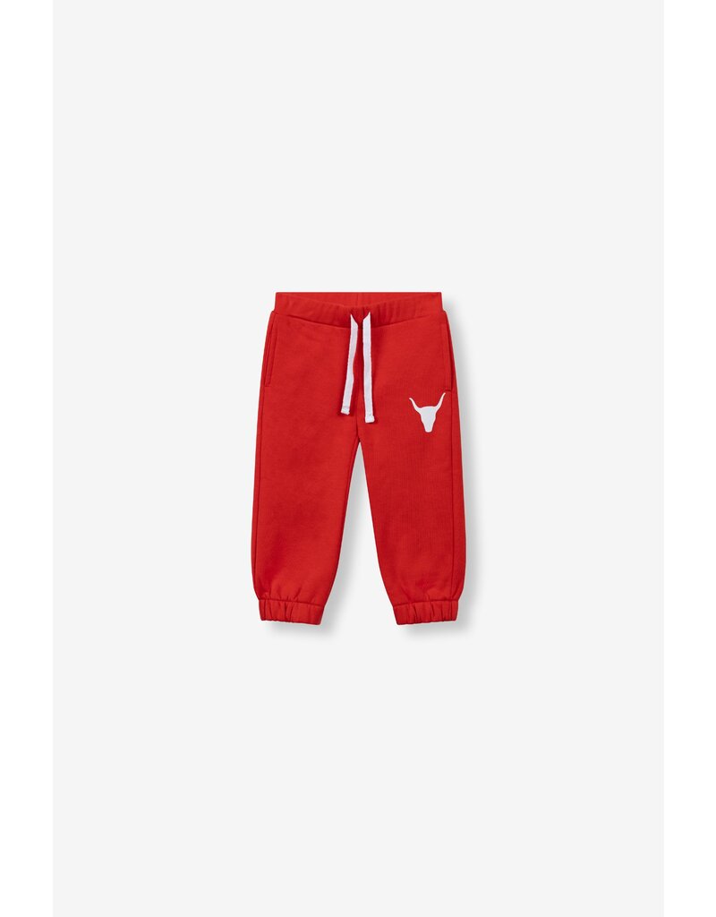Alix the Label baby knitted sweat pants bright red