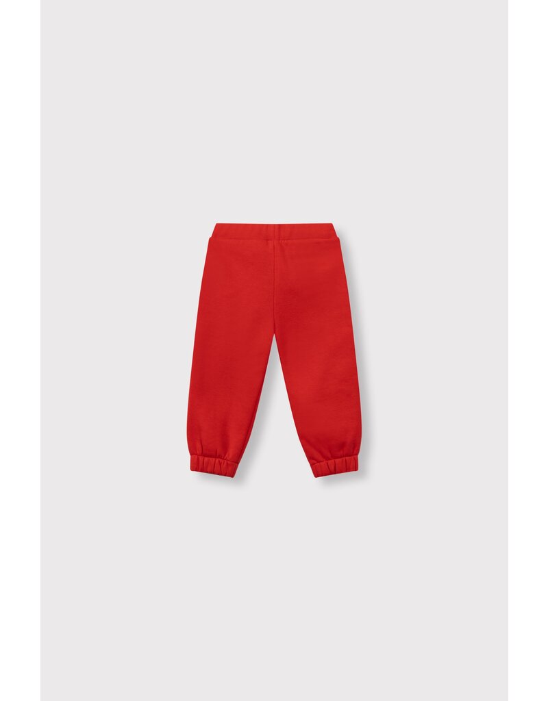 Alix the Label baby knitted sweat pants bright red