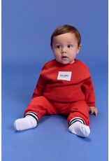 Alix the Label baby knitted label sweater  bright red