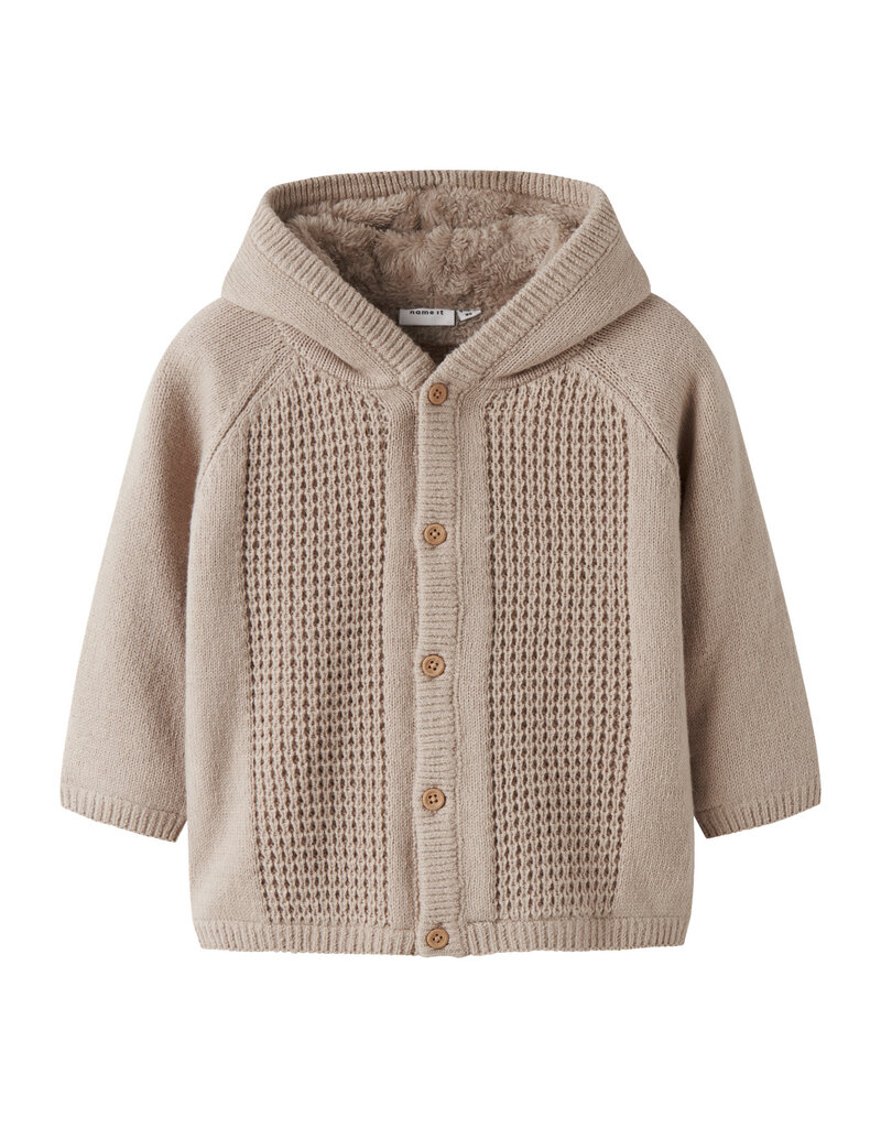 name it Nolly Knit Jacket Island Fossil