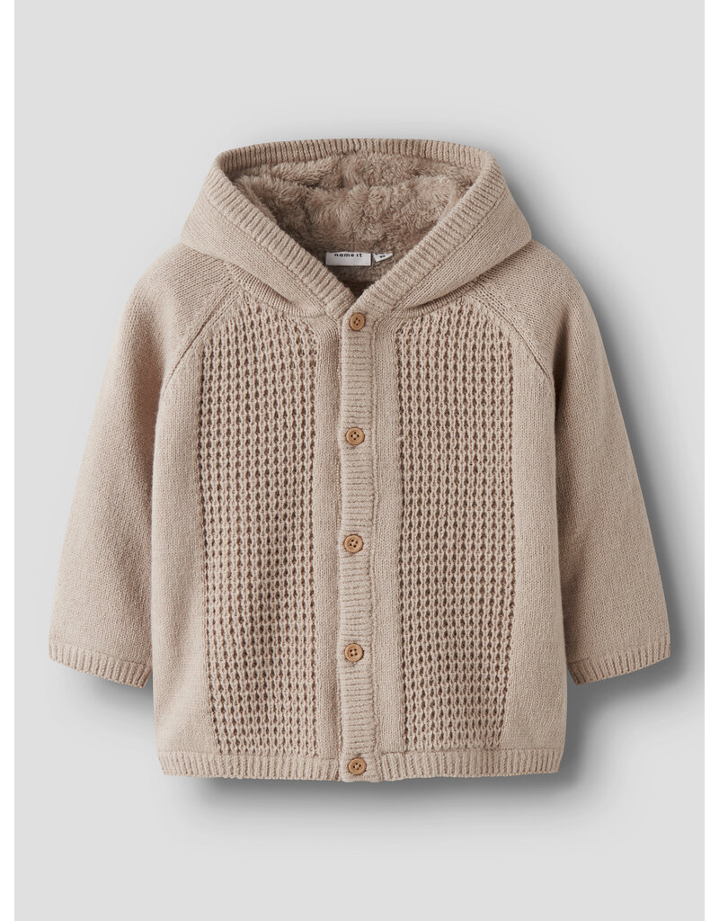 name it Nolly Knit Jacket Island Fossil