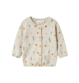 name it Ohio Knit Cardigan Peyote Melange