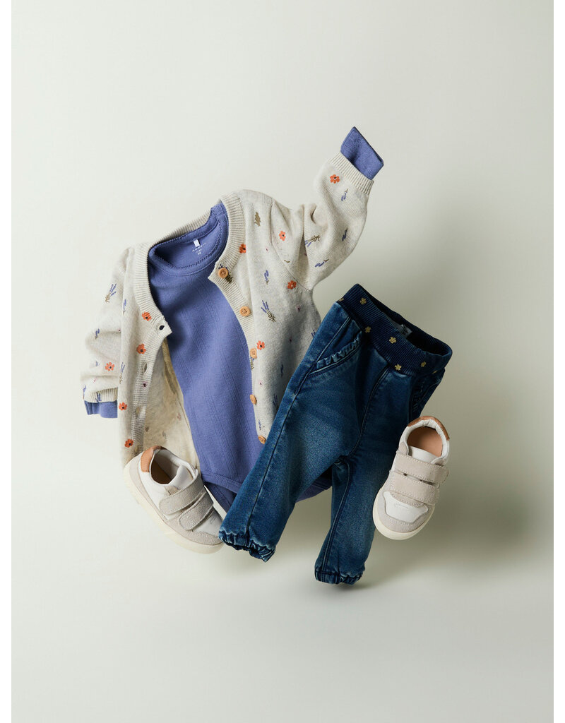 name it Ohio Knit Cardigan Peyote Melange