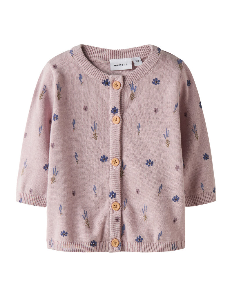 name it Ohio Knit Cardigan Burnished Lilac