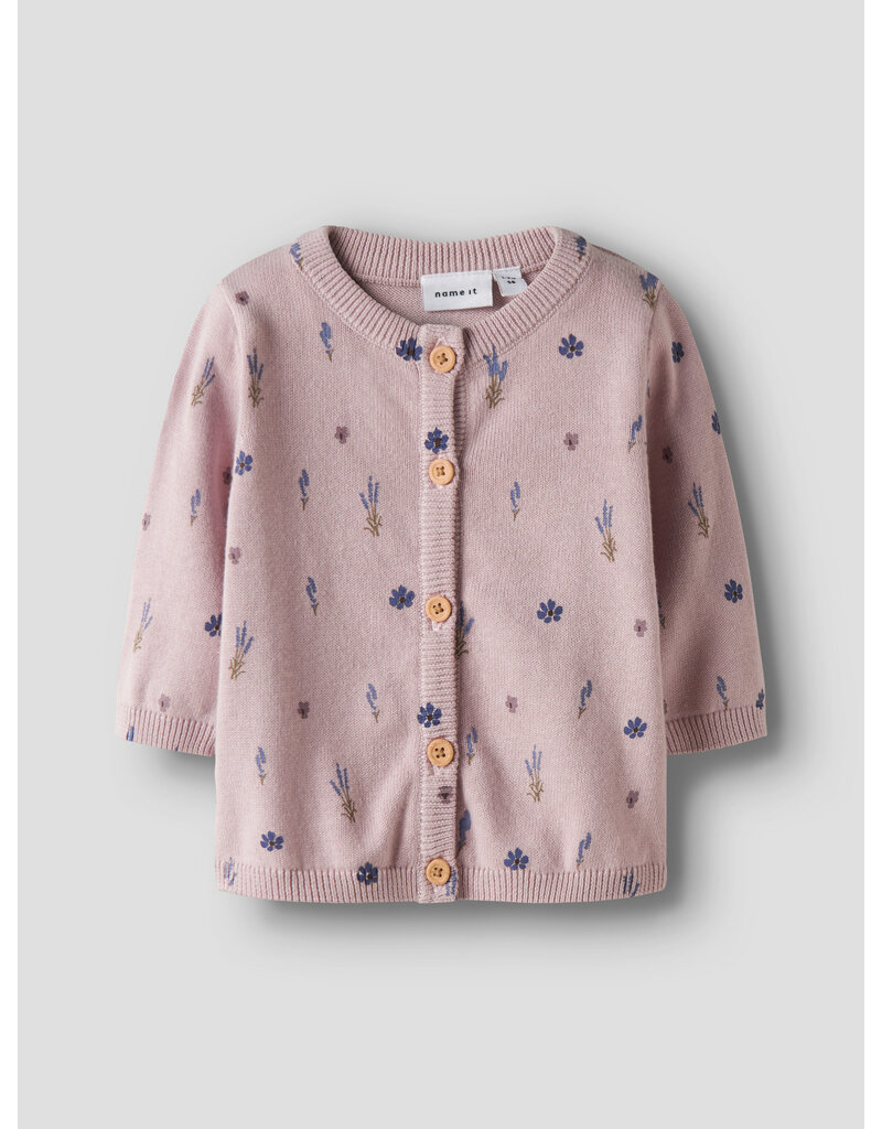 name it Ohio Knit Cardigan Burnished Lilac