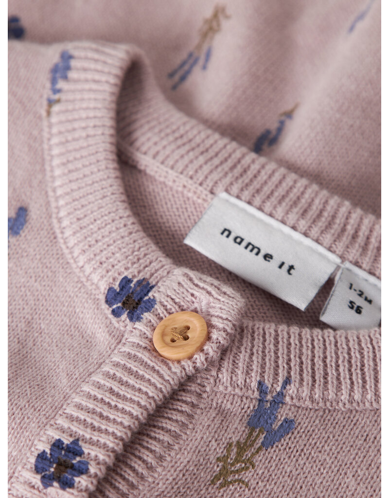 name it Ohio Knit Cardigan Burnished Lilac