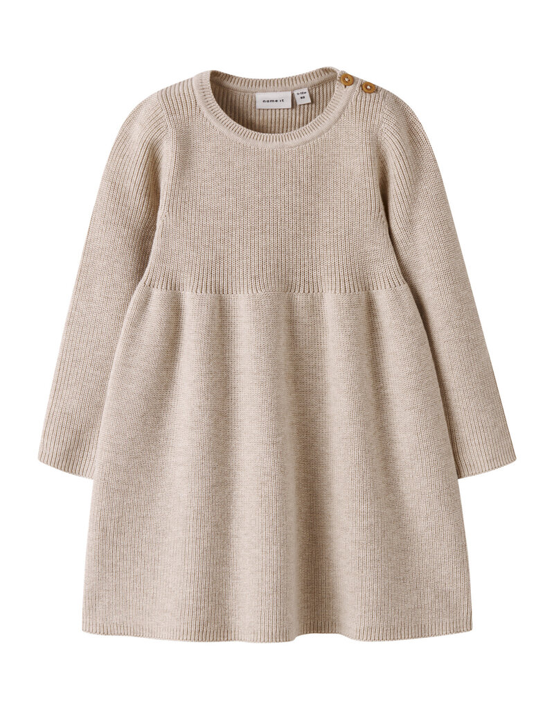 name it Olivina Knit Dress Peyote Melange
