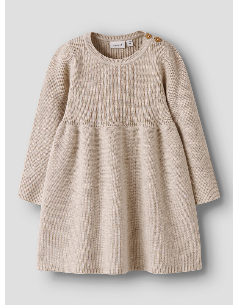 name it Olivina Knit Dress Peyote Melange