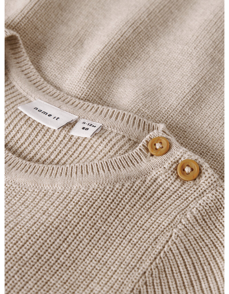 name it Olivina Knit Dress Peyote Melange