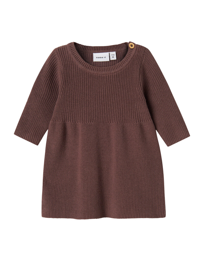 name it Olivina Knit Dress Peppercorn