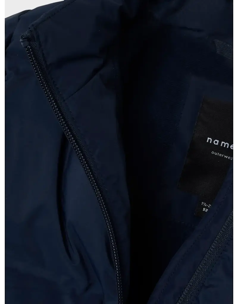 name it Musk Puffer Jacket Navy Blazer Mini