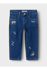 name it Belle Mom emb Jeans Dark Blue Denim Flower